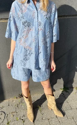 Online Love & Divine Skjorte - Love971-8 - D. Blue Skjorter