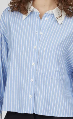 New Love & Divine Skjorte - Love1280  -  Blue Stripe Skjorter