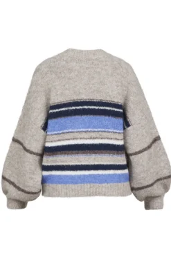 Sale Love & Divine Strik - Love1286 - Blue/Brown Striktrøjer & Sweat