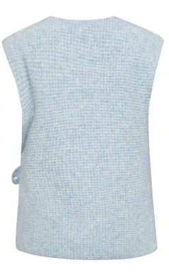 Best Love & Divine Strik - Love1187 -  Light Blue Mel. Striktrøjer & Sweat