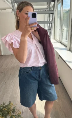 Clearance Love & Divine Top - Love1382 - Baby Pink/Stripe T-shirts & Toppe