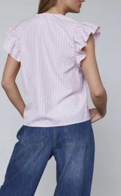 Clearance Love & Divine Top - Love1382 - Baby Pink/Stripe T-shirts & Toppe