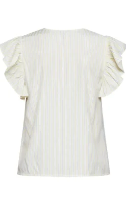 Discount Love & Divine Top - Love1382 - Banana/Stripe T-shirts & Toppe
