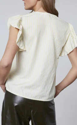 Discount Love & Divine Top - Love1382 - Banana/Stripe T-shirts & Toppe