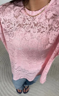 Discount Love & Divine Top - Love1337 - Baby Pink T-shirts & Toppe