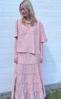 New Love & Divine Top - Love1296-1 - Red/White Stripe T-shirts & Toppe