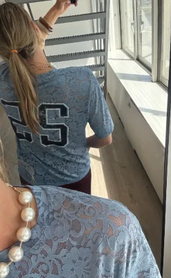 Love & Divine Top - Love1337 - Denim Blue T-shirts & Toppe