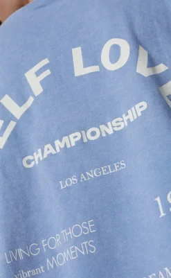 Outlet Love & Divine T-shirt - Love1303-2 - Blue Wash T-shirts & Toppe