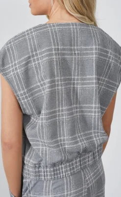 Clearance Love & Divine Vest - Love1287  -  Check Veste