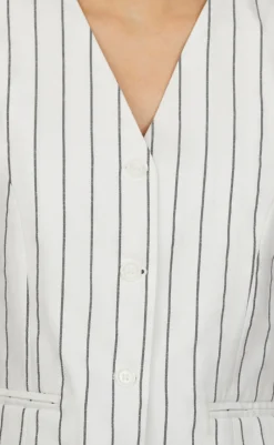 New Love & Divine Vest - Love1044-1 - Cream/Black Veste