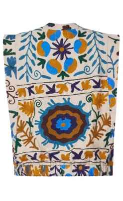 Discount Love & Divine Vest - Love1252  -  Sand Multi Veste