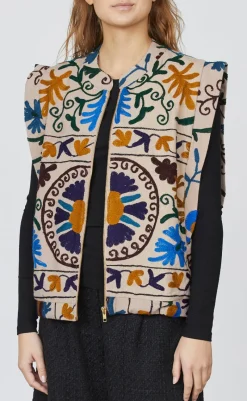 Discount Love & Divine Vest - Love1252  -  Sand Multi Veste