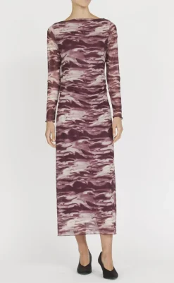 Discount Love&Divine Kjole - Love1198 - Bordeaux Wave Kjoler