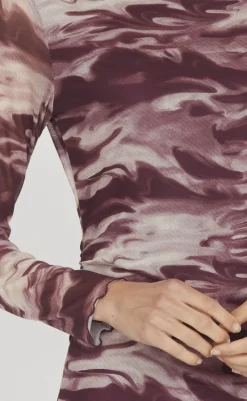 Discount Love&Divine Kjole - Love1198 - Bordeaux Wave Kjoler