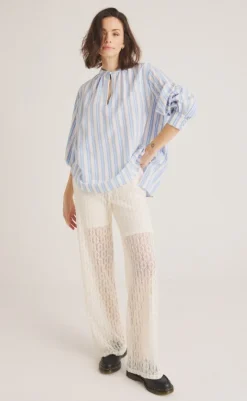 Discount Bluse - Christella - Brunnera Blue Bluser