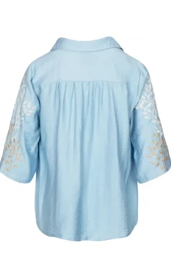 Bluse - Siwa - Chambray Blue Bluser
