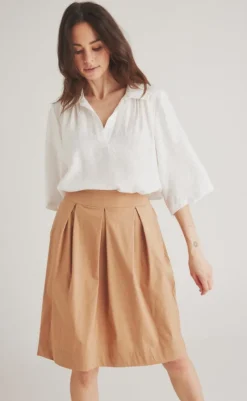 Online Nederdel - Kadiania - Mocca Cream Nederdele