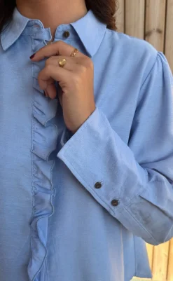 Discount Skjorte - Makito - Cashmere Blue Skjorter