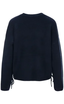 Outlet Striktrøje - Albertine - Navy Blue Striktrøjer & Sweat