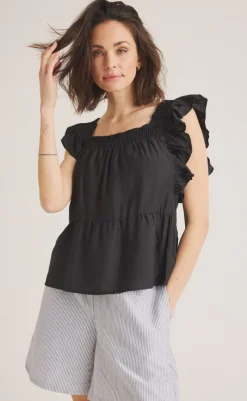 Online Top - Rufusine - Black T-shirts & Toppe