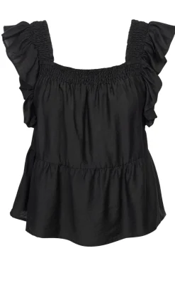 Online Top - Rufusine - Black T-shirts & Toppe