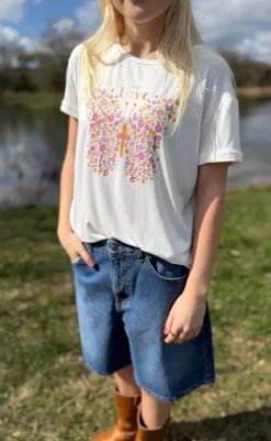 Online T-shirt - Love - Cream T-shirts & Toppe