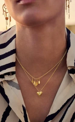 Discount Halskæde - Cassandra - Gold Colour Smykker