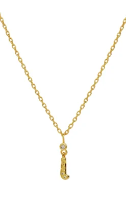 Clearance Halskæde - I Alphabet - Gold Colour Smykker
