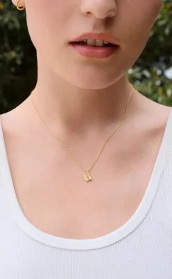 Sale Halskæde - U Alphabet - Gold Colour Smykker