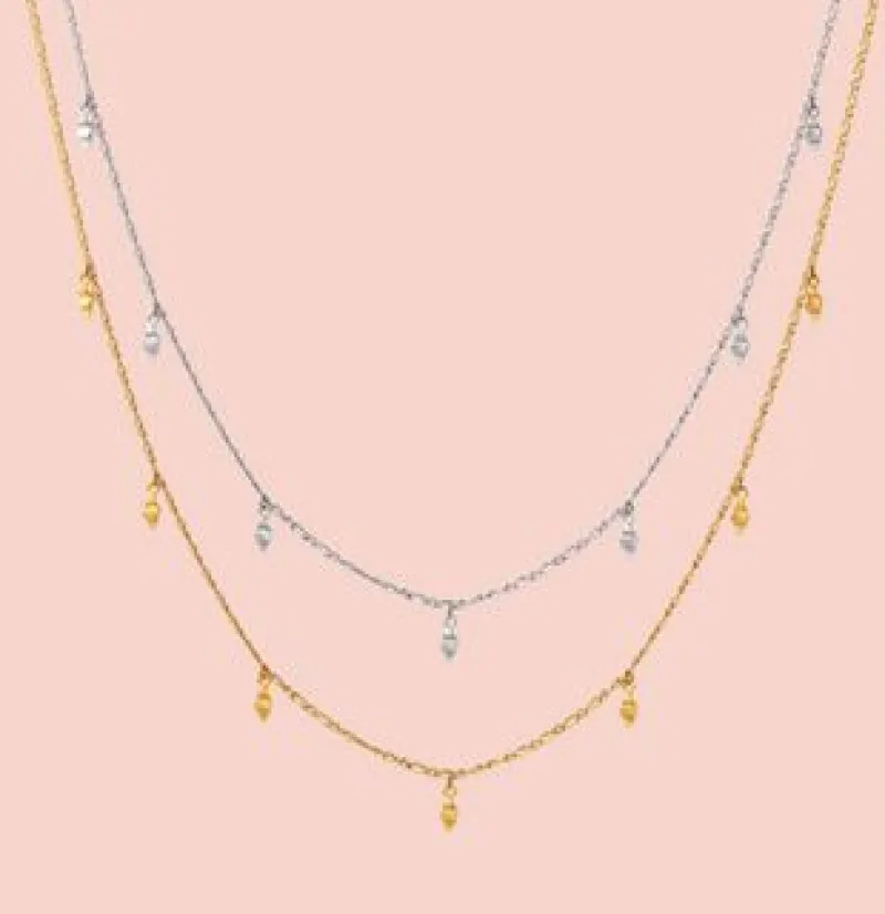 Clearance Halskæde - Una - Gold Colour Smykker