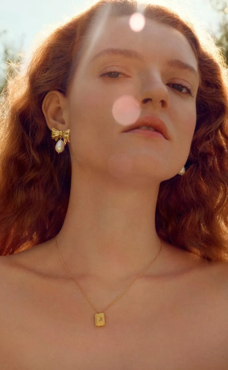 Outlet Øreringe - Diana - Forgyldt Smykker