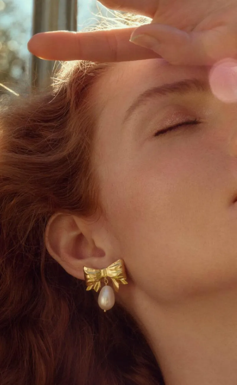 Outlet Øreringe - Diana - Forgyldt Smykker