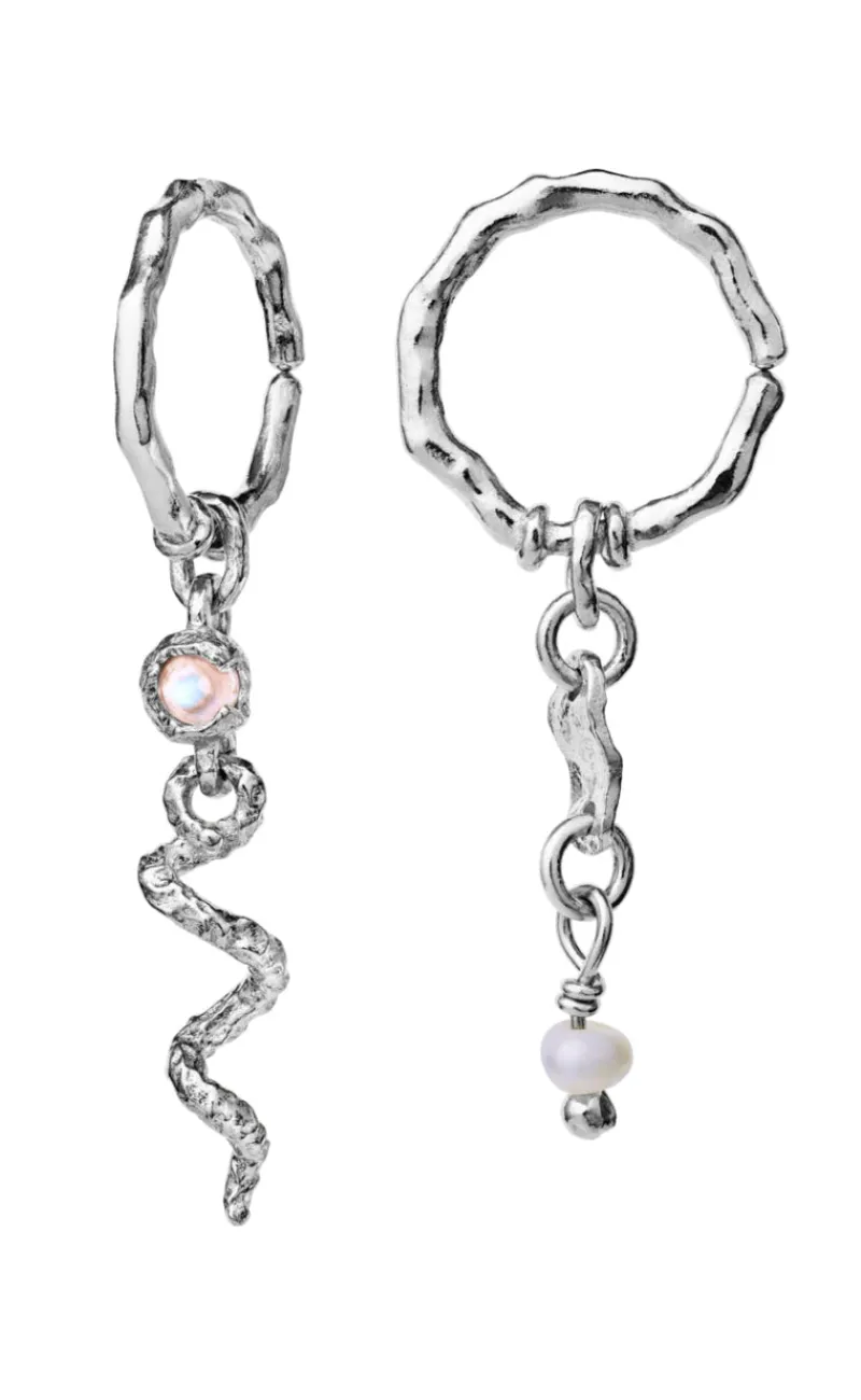 Online Øreringe - Evelyn - Silver Colour Smykker