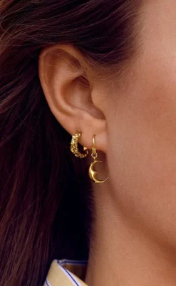 Discount Øreringe - Moonie - Gold Colour Smykker