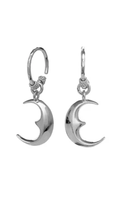 Online Øreringe - Moonie - Silver Colour Smykker