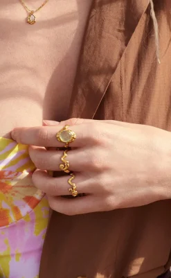 Ring - Gudinde - Prehnit Colour Smykker