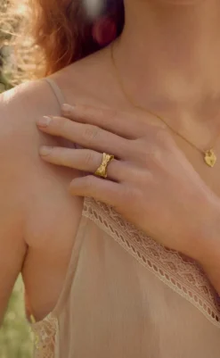 Sale Ring - Satin - Forgyldt Smykker