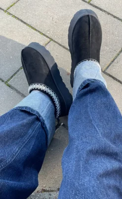 Clearance Bamsestøvler - Rebecca - Black Støvler