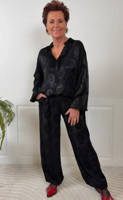 Clearance Bluse - Charlene - Black Bluser