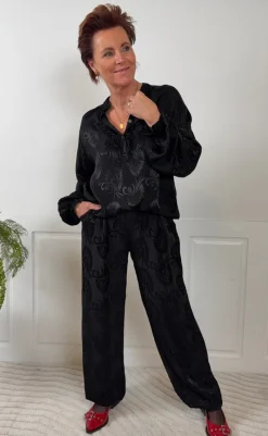 Clearance Bluse - Charlene - Black Bluser