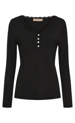 New Bluse - Calista LS - Black Bluser