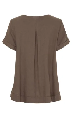 Hot Bluse - Natalie - Cold Brown Bluser