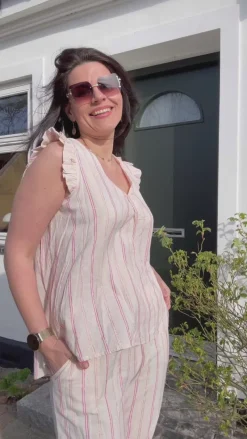 Outlet Bukser - Serena - Pink Bukser & Jeans