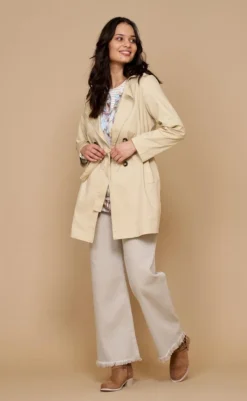 Discount Bukser - Karoline - Beige Denim Bukser & Jeans