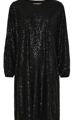 Kjole - Beline - Black Solid Kjoler