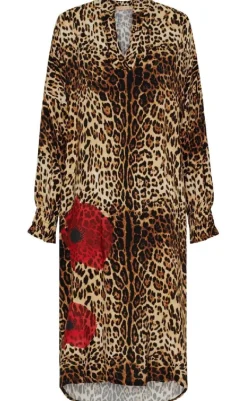 Kjole - Eloise Dress - Moro Red Flower Kjoler