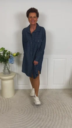 Online Kjole - Manuelle - Jeans Bukser & Jeans|Kjoler