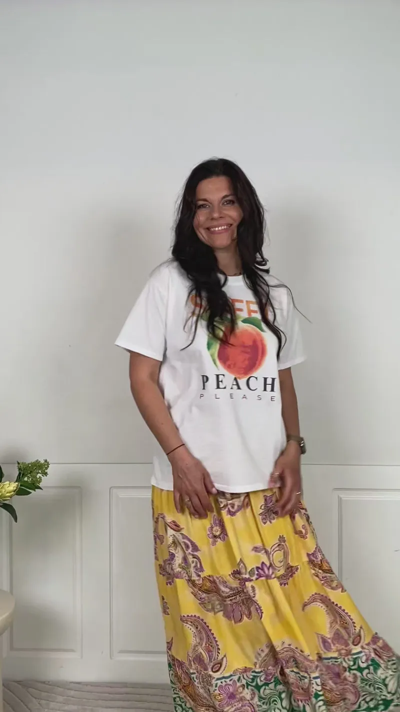 Online Nederdel - Princess - Giallo Nederdele