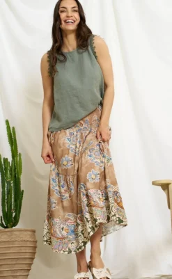 Online Nederdel - Princess - Camello 7512 Nederdele