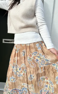 Online Nederdel - Princess - Camello 7512 Nederdele